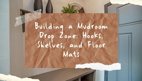 Building a Mudroom Drop Zone: Hooks, Shelves, and Floor Mats